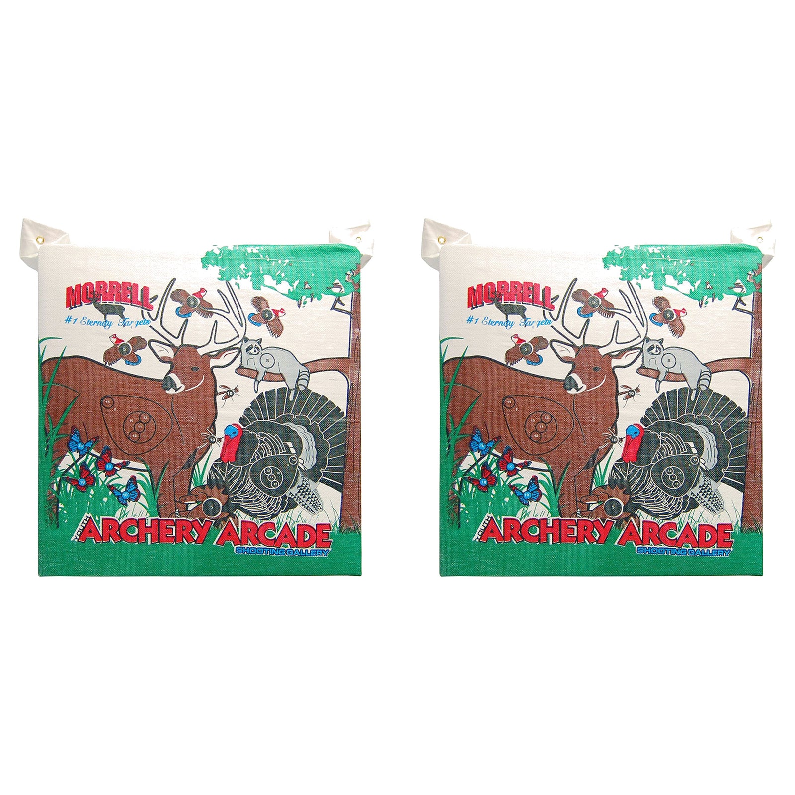 Morrell Youth 18lb Arcade Field Point Archery Bag Target for 30lb Bows, 2 Pack - VMInnovations