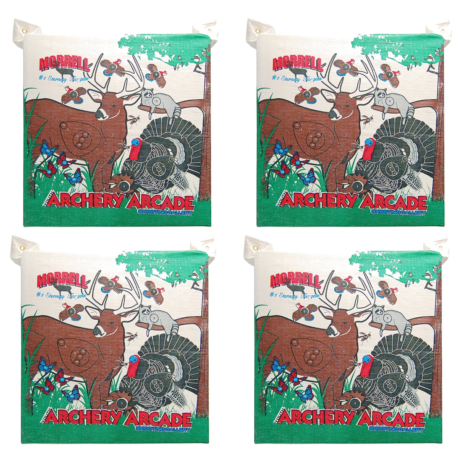 Morrell Youth 18lb Arcade Field Point Archery Bag Target for 30lb Bows, 4 Pack - VMInnovations
