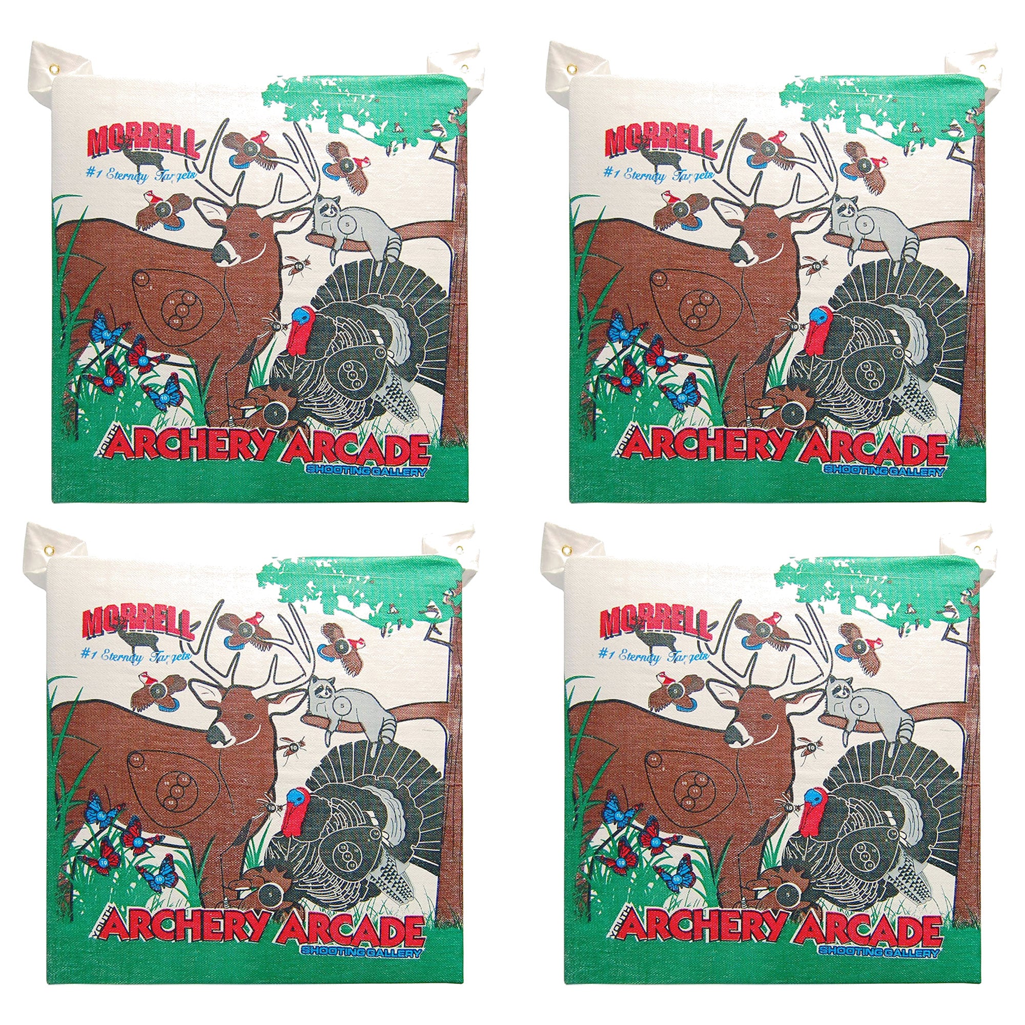 Morrell Youth 18lb Arcade Field Point Archery Bag Target for 30lb Bows, 4 Pack - VMInnovations