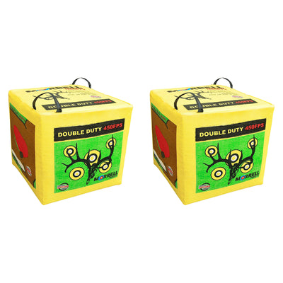Morrell Double Duty 450 FPS 4 Sided Cube Field Point Archery Bag Target, 2 Pack - VMInnovations