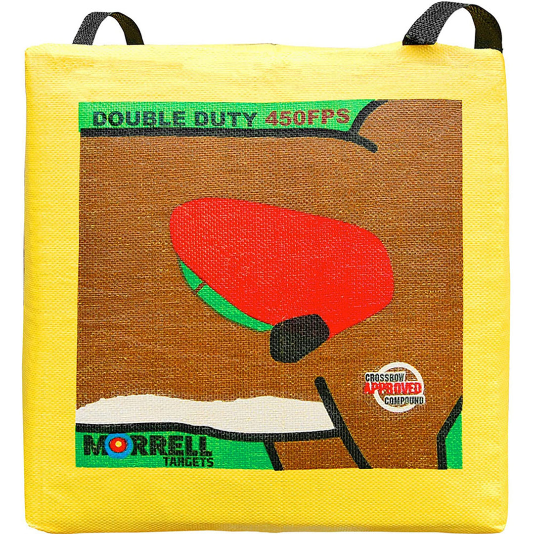 Morrell Double Duty 450 FPS 4 Sided Cube Field Point Archery Bag Target, 2 Pack