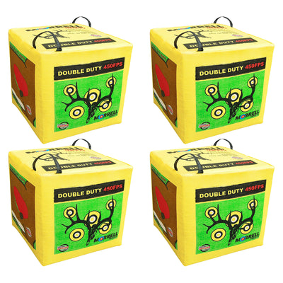 Morrell Double Duty 450 FPS 4 Sided Cube Field Point Archery Bag Target, 4 Pack - VMInnovations