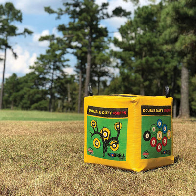 Morrell Double Duty 450 FPS 4 Sided Cube Field Point Archery Bag Target, 4 Pack - VMInnovations