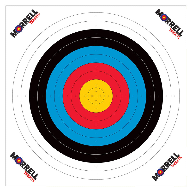 Morrell Targets 100 Pieces Thin Paper Archery Target with Card Stock, 2 Pack