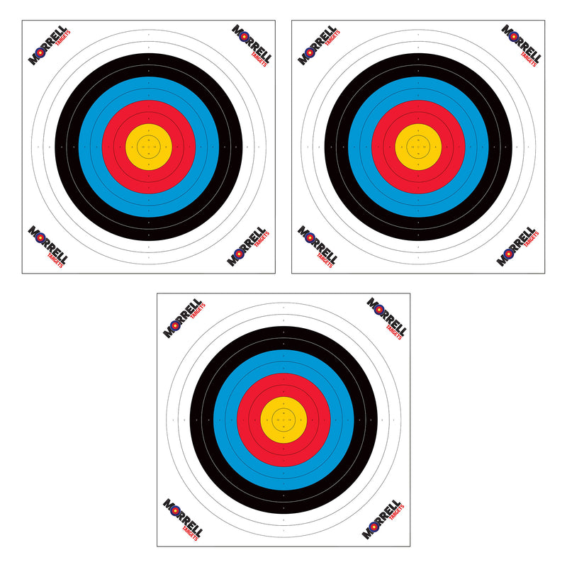 Morrell Targets 100 Pieces Thin Paper Archery Target with Card Stock, 3 Pack