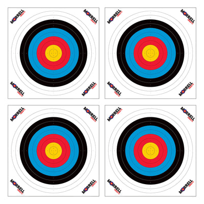 Morrell Targets 100 Pieces Thin Paper Archery Target with Card Stock, 4 Pack