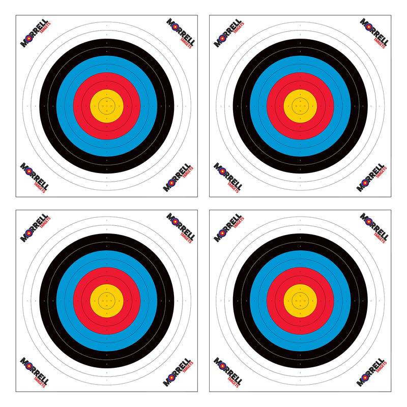 Morrell Targets 100 Pieces Thin Paper Archery Target with Card Stock, 4 Pack