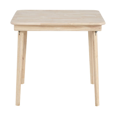 Stakmore Straight Edge Solid Wood Folding Card Table, Unfinished Frame (Used) - VMInnovations