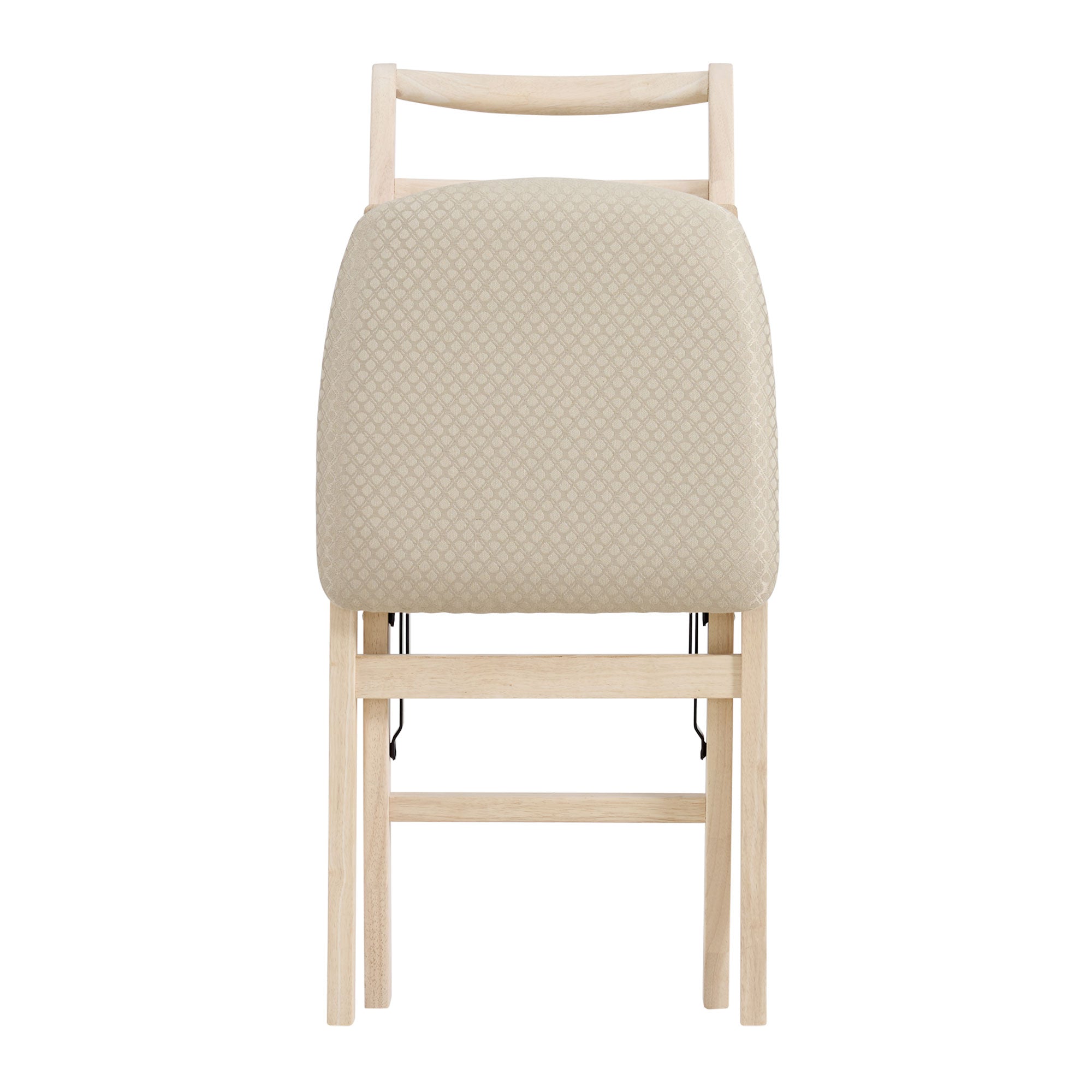 Stakmore Shaker Ladderback Upholstered Folding Chairs, 2pk Unfinished (Open Box) - VMInnovations
