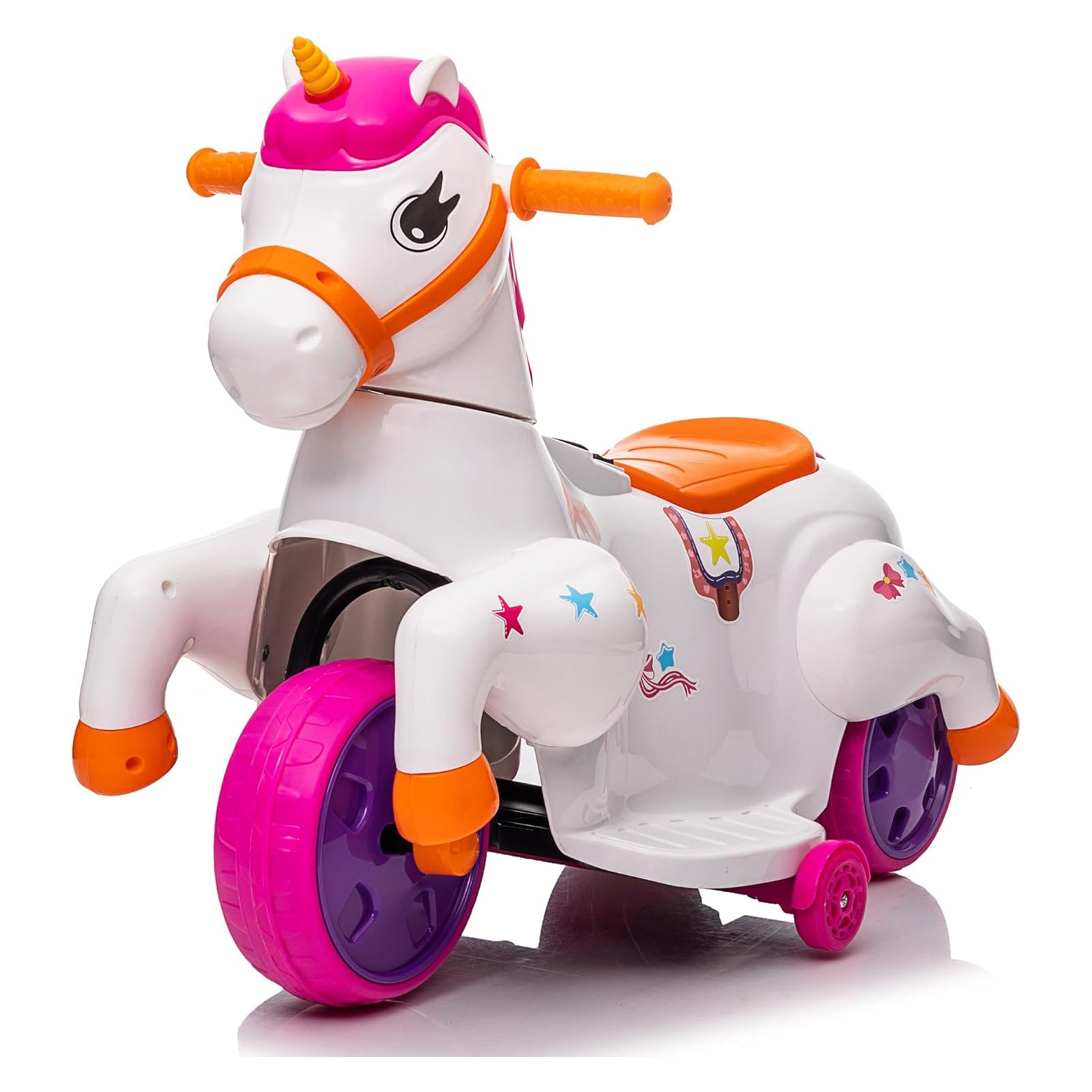 TOBBI Ride on Toy Toddler Riding Toys with Music Function Included, Rose Red - VMInnovations