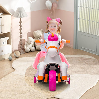 TOBBI Ride on Toy Toddler Riding Toys with Music Function Included, Rose Red - VMInnovations