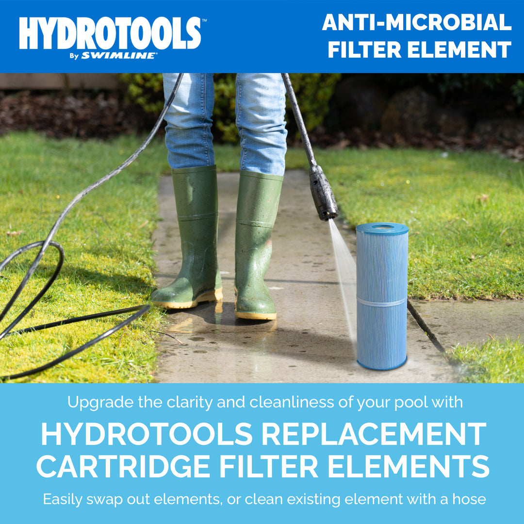 Swimline HYDROTOOLS Ultra Pool Replacement Cartridge Filter, 90 Sq. Ft., Blue