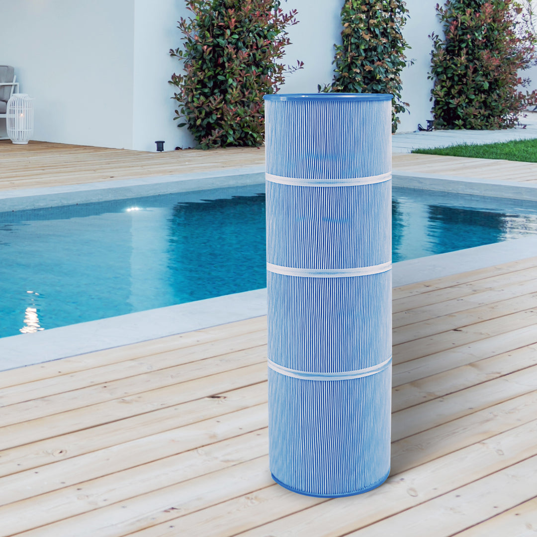 Swimline HydroTools 120 Sq Feet 50 Micron Easy Clean Cartridge Pool Spa Filter