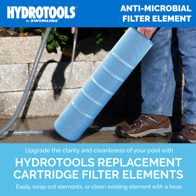 Swimline HYDROTOOLS Ultra Pool Replacement Cartridge Filter, 150 Sq. Ft., Blue - VMInnovations