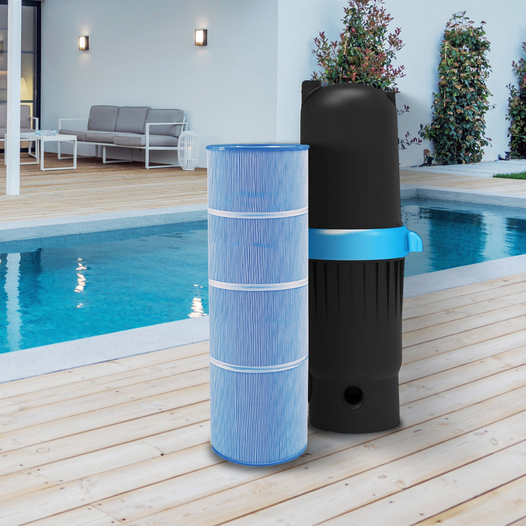 Swimline HYDROTOOLS Ultra Pool Replacement Cartridge Filter, 150 Sq. Ft., Blue