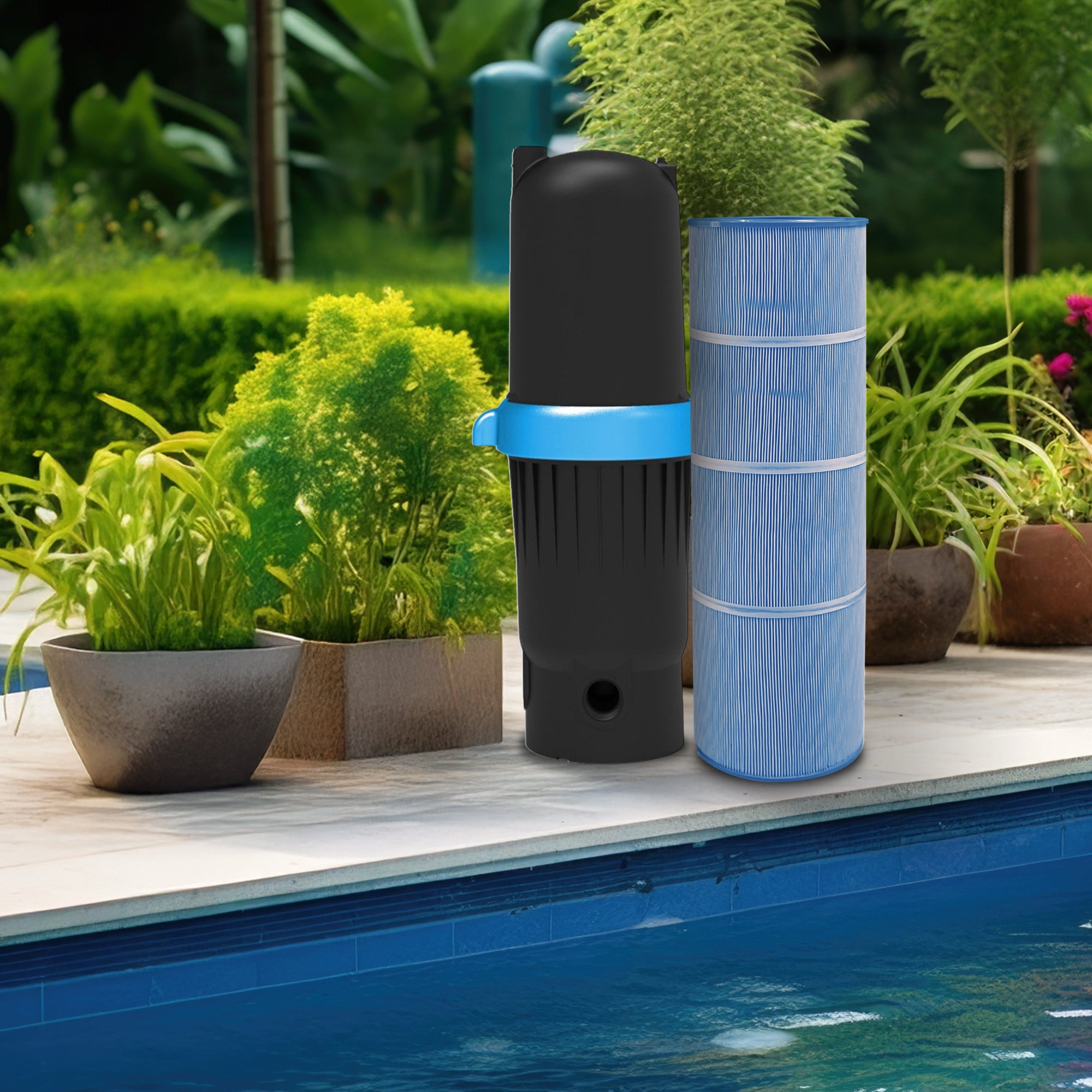 Swimline HYDROTOOLS Ultra Pool Replacement Cartridge Filter, 150 Sq. (Open Box) - VMInnovations