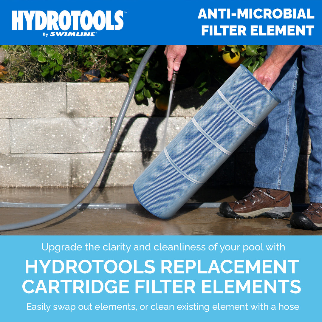 Swimline HYDROTOOLS Ultra Pool Replacement Cartridge Filter, 200 Sq. Ft., Blue