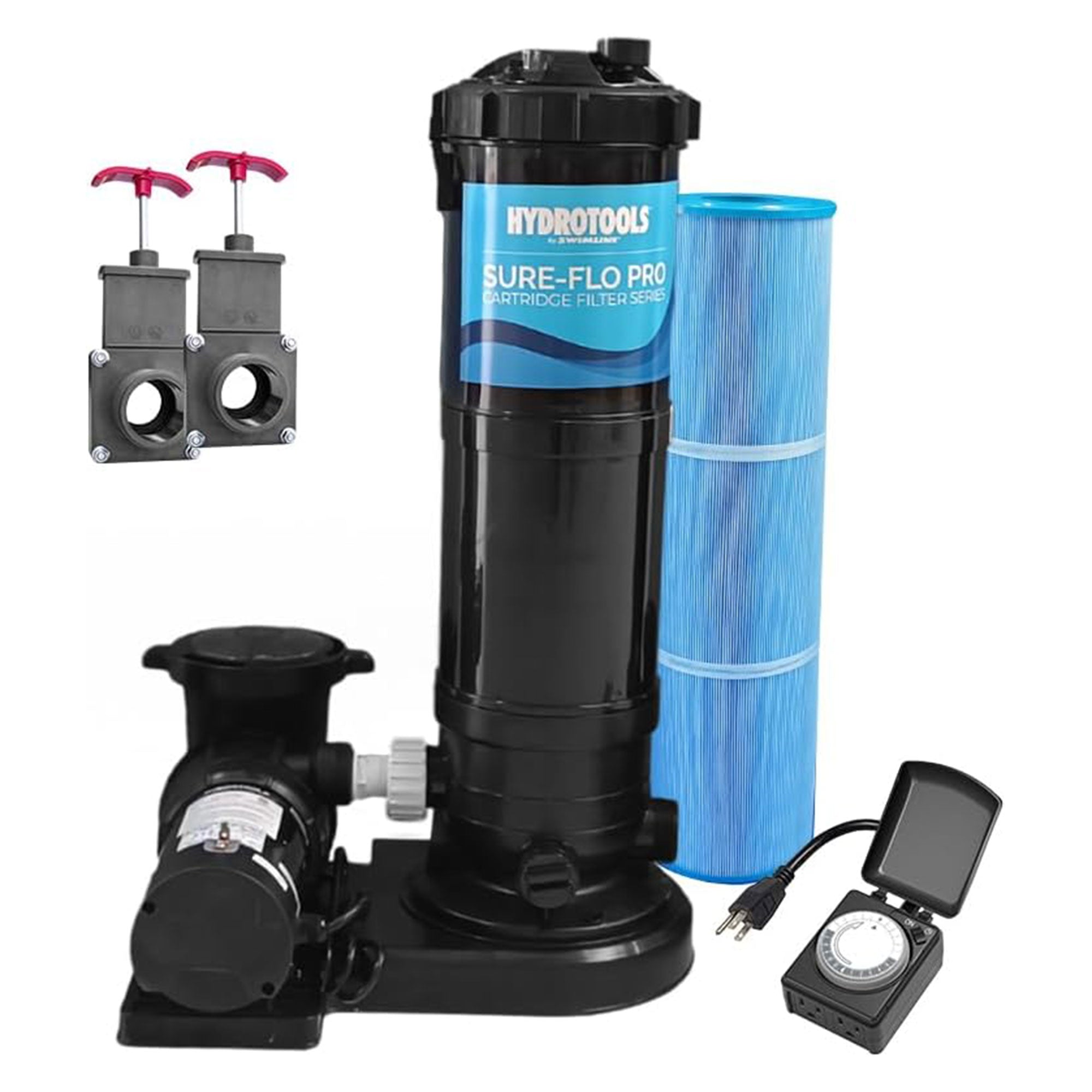 Swimline Hydrotools Cartridge Filter Pump for Above & Inground Pools, (Open Box) - VMInnovations