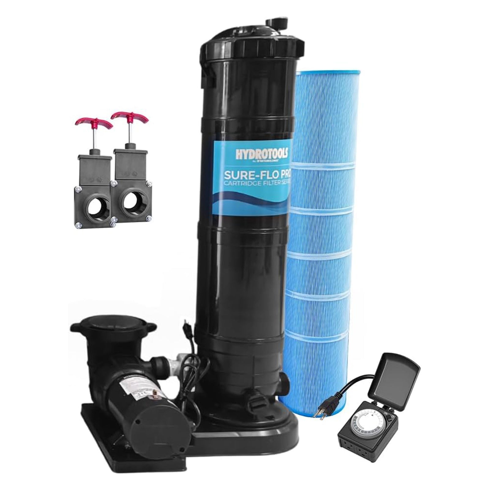 Swimline Hydrotools Cartridge Filter Pump for Above & Inground Pools, 150 Sq Ft - VMInnovations