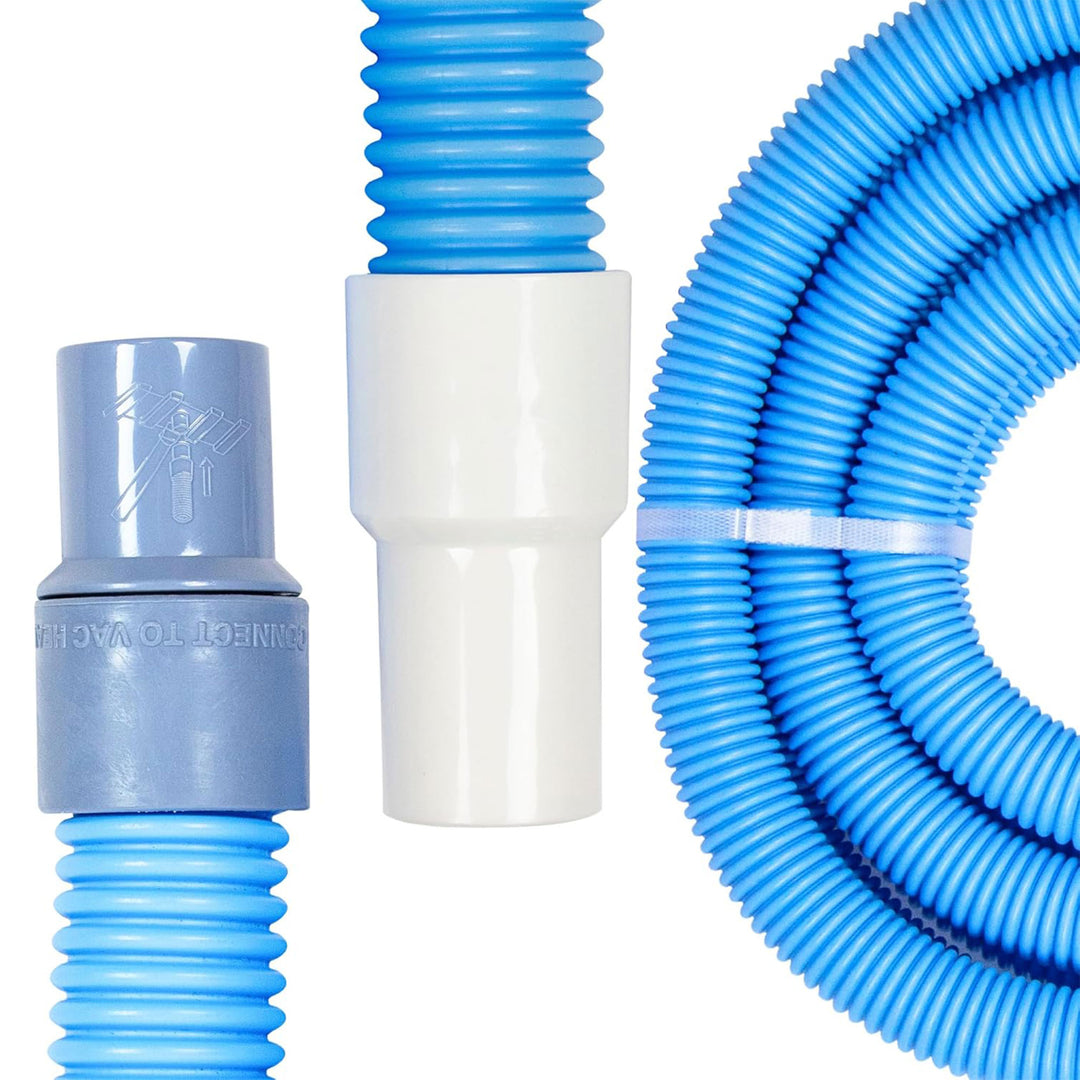 Swimline HydroTools 45’ Premium Spiral Wound Pool Vacuum Hose with Swivel Cuff