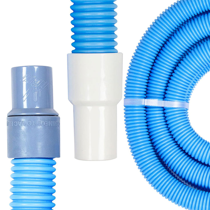 Swimline HydroTools 45’ Premium Spiral Wound Pool Vacuum Hose with Swivel Cuff