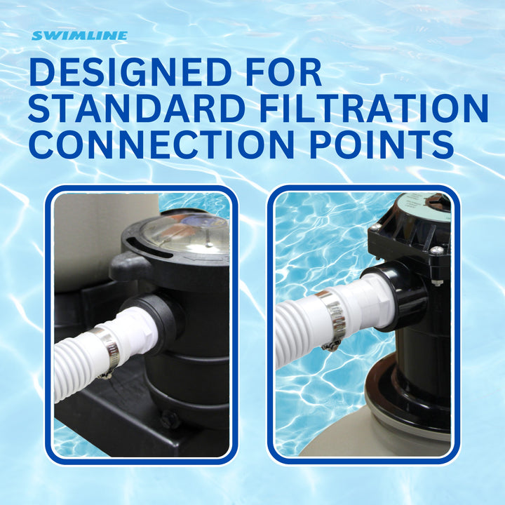 Swimline Hydrotools Standard Inground Swimming Pool Vacuum Hose, 1.5" x 150'