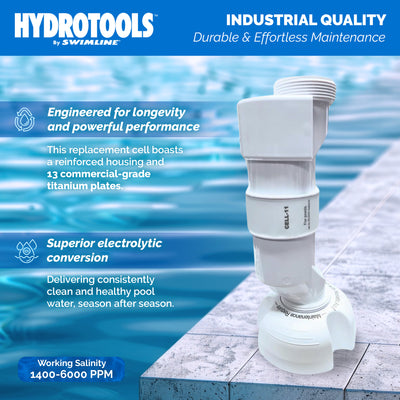 Swimline Salt Replacement Cell for Water Chlorine System, 25K Gal (Open Box)