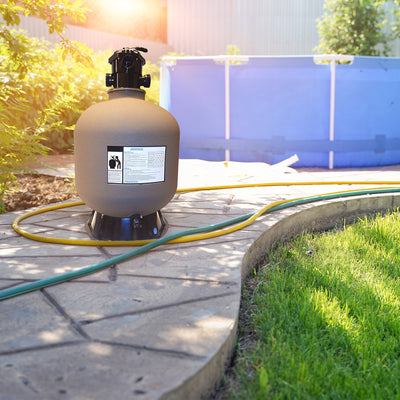 HYDROTOOLS by Swimline 19 Inch Sand Filter Combo w/ Stand, 175 lbs Cap(For Parts