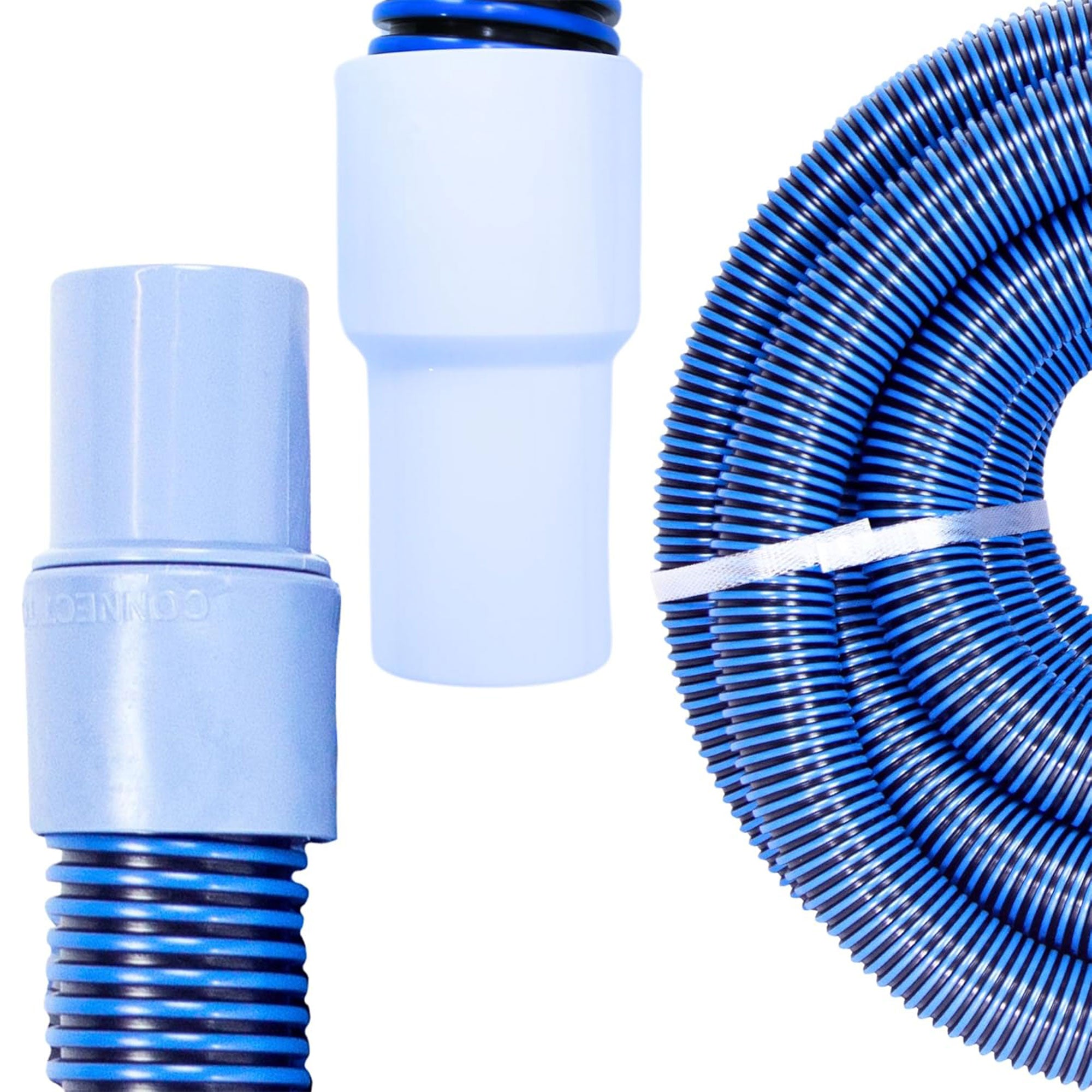 Swimline HydroTools 30’ Premium Spiral Wound Pool Vacuum Hose with Swivel Cuff