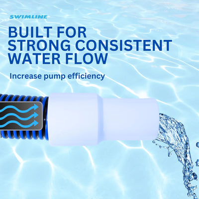 Swimline HydroTools 25’ Premium Spiral Wound Pool Vacuum Hose with Swivel Cuff - VMInnovations