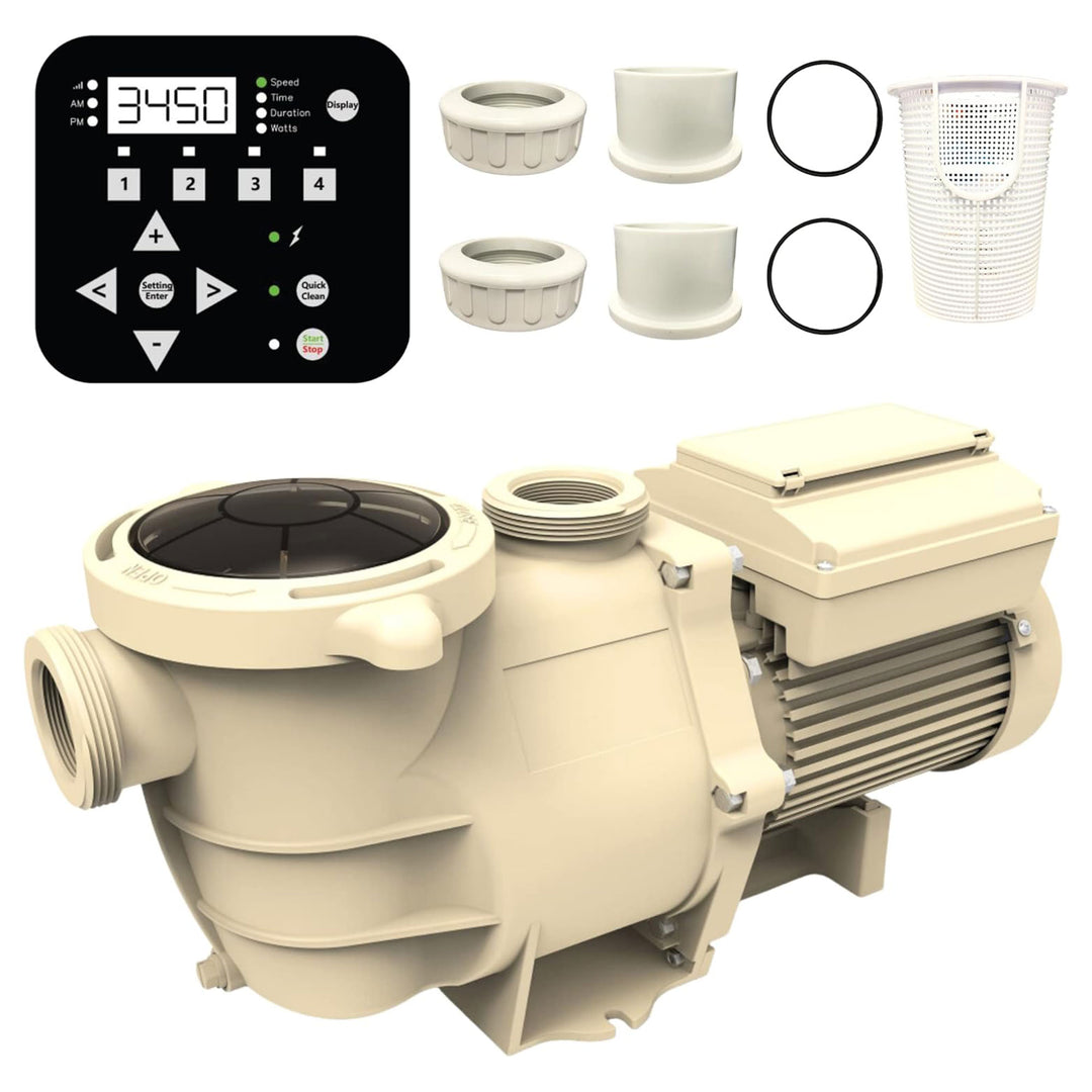Swimline Hydrotools Variable Speed Self Priming 9720 GPH Filter Pump for Pools