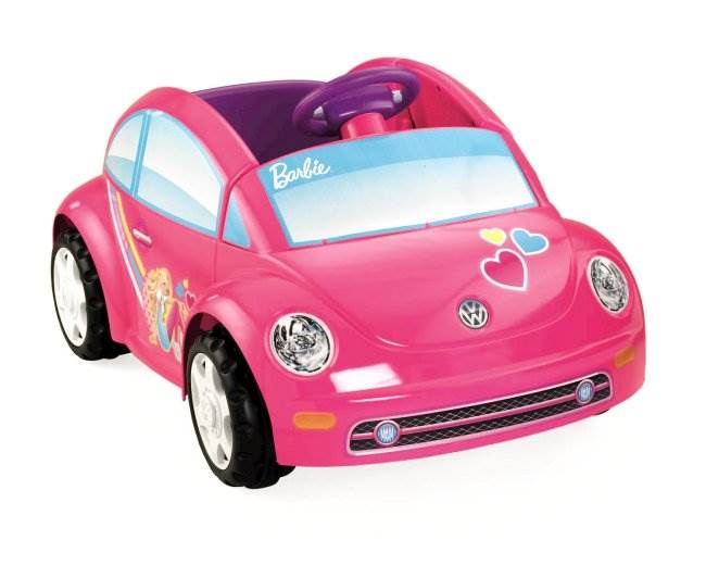 Power Wheels Barbie VW Pink Volkswagen Beetle Electric Ride-On Car - For Parts
