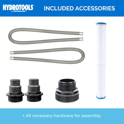 Swimline HYDROTOOLS 8 Sq Ft Pool Filter System for Above Ground Pools (Open Box) - VMInnovations