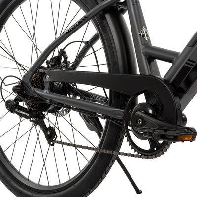 Huffy Vienna EBike for Adults, 27.5 Inch Electric Comfort Bike, Matte Storm - VMInnovations