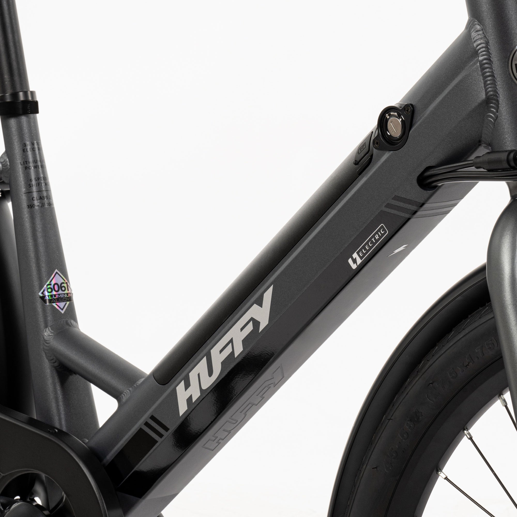 Huffy Vienna EBike for Adults, 27.5 Inch Electric Comfort Bike, Matte Storm - VMInnovations