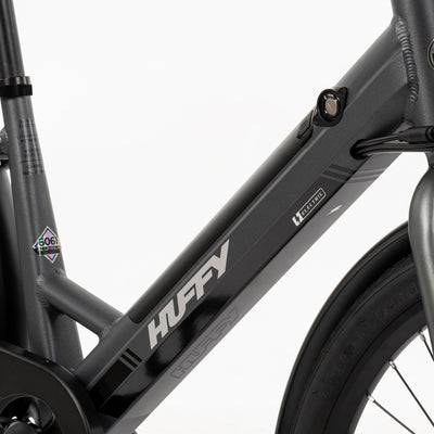 Huffy Vienna EBike for Adults, 27.5 Inch Electric Comfort Bike, Matte Storm - VMInnovations