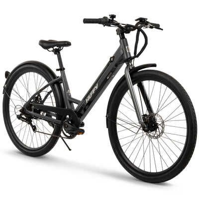 Huffy Vienna EBike for Adults, 27.5 Inch Electric Comfort Bike, Matte Storm - VMInnovations