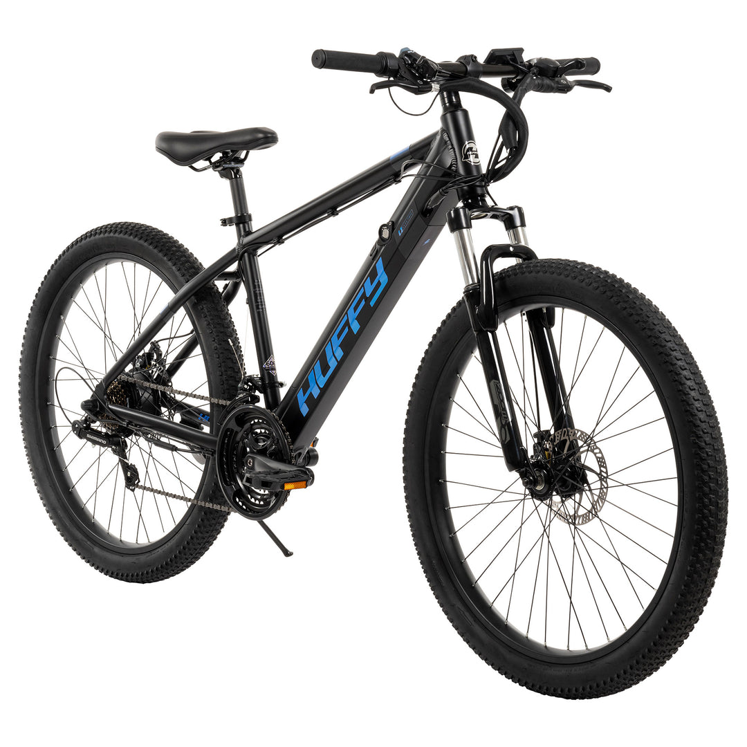 Huffy Eventis EBike for Adults, 27.5" Electric Mountain Bike, Black (Open Box)