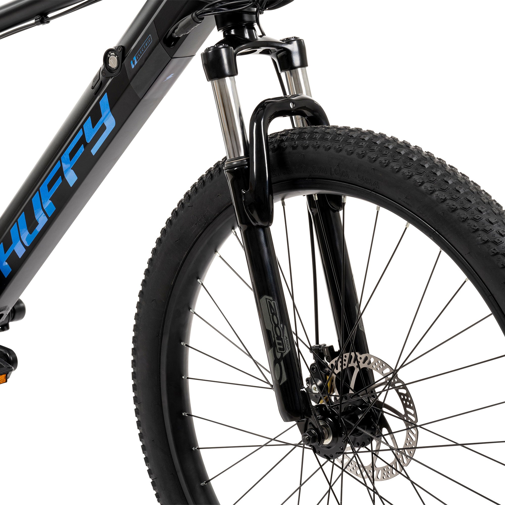 Huffy Eventis EBike for Adults, 27.5 Inch Electric Mountain Bike, Black (Used)