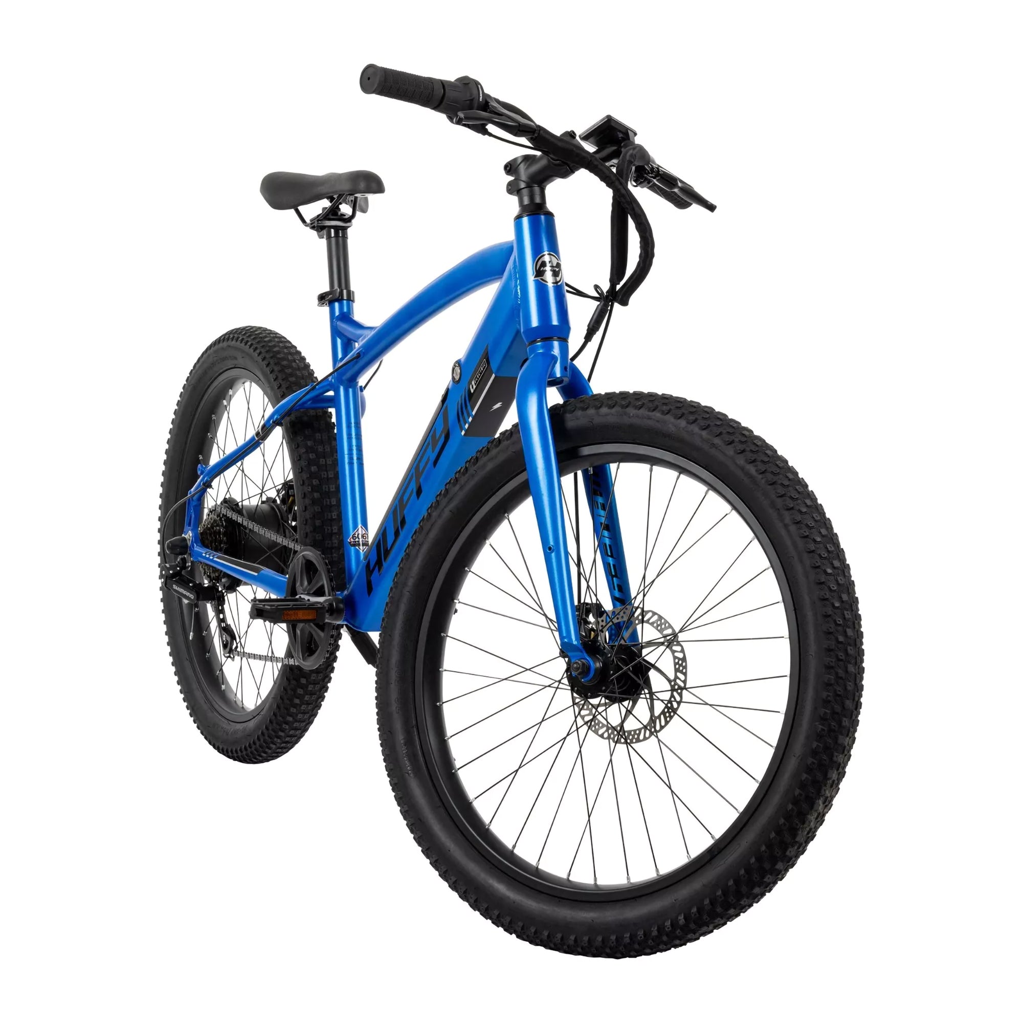 Huffy 24 Inch Quantis 250W Motor Outdoor Electric Bike, Ages 13+, Matte Cobalt - VMInnovations