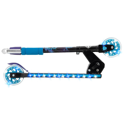 Huffy Marvel Black Panther Electro Light Inline Scooter for Kids, Black/Blue - VMInnovations