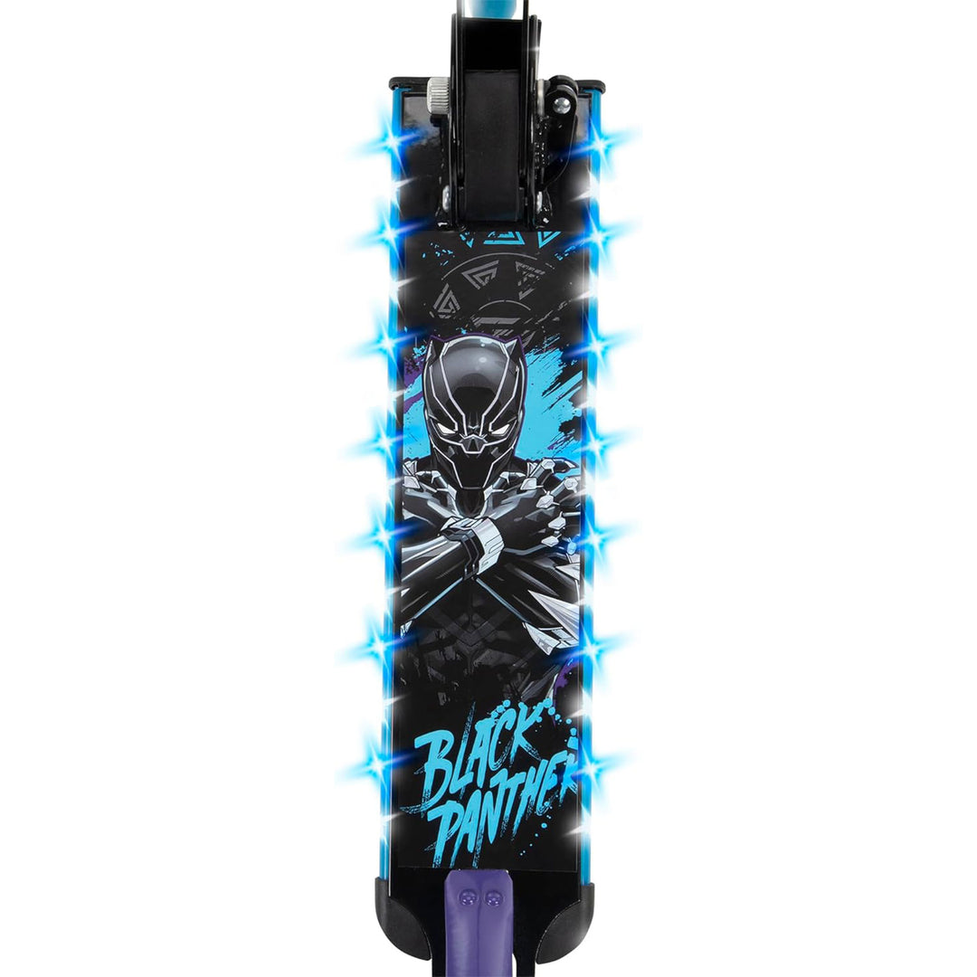 Huffy Marvel Black Panther Electro Light Inline Scooter, Black/Blue (Used)