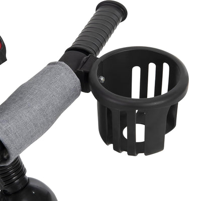 Huffy Malmo 4 in 1 Canopy Tricycle w/ Push Handle for Toddlers, Gray/Black(Used) - VMInnovations