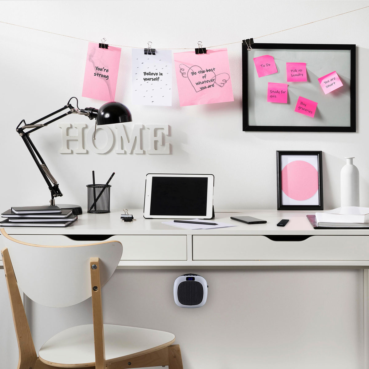 Good Housekeeping Wall-Mount Mini Space Heater w/Thermostat,750W,White(Open Box) - VMInnovations