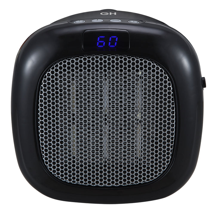 Good Housekeeping Wall-Mount Indoor Space Heater w/Thermostat, 750W, Black(Used)