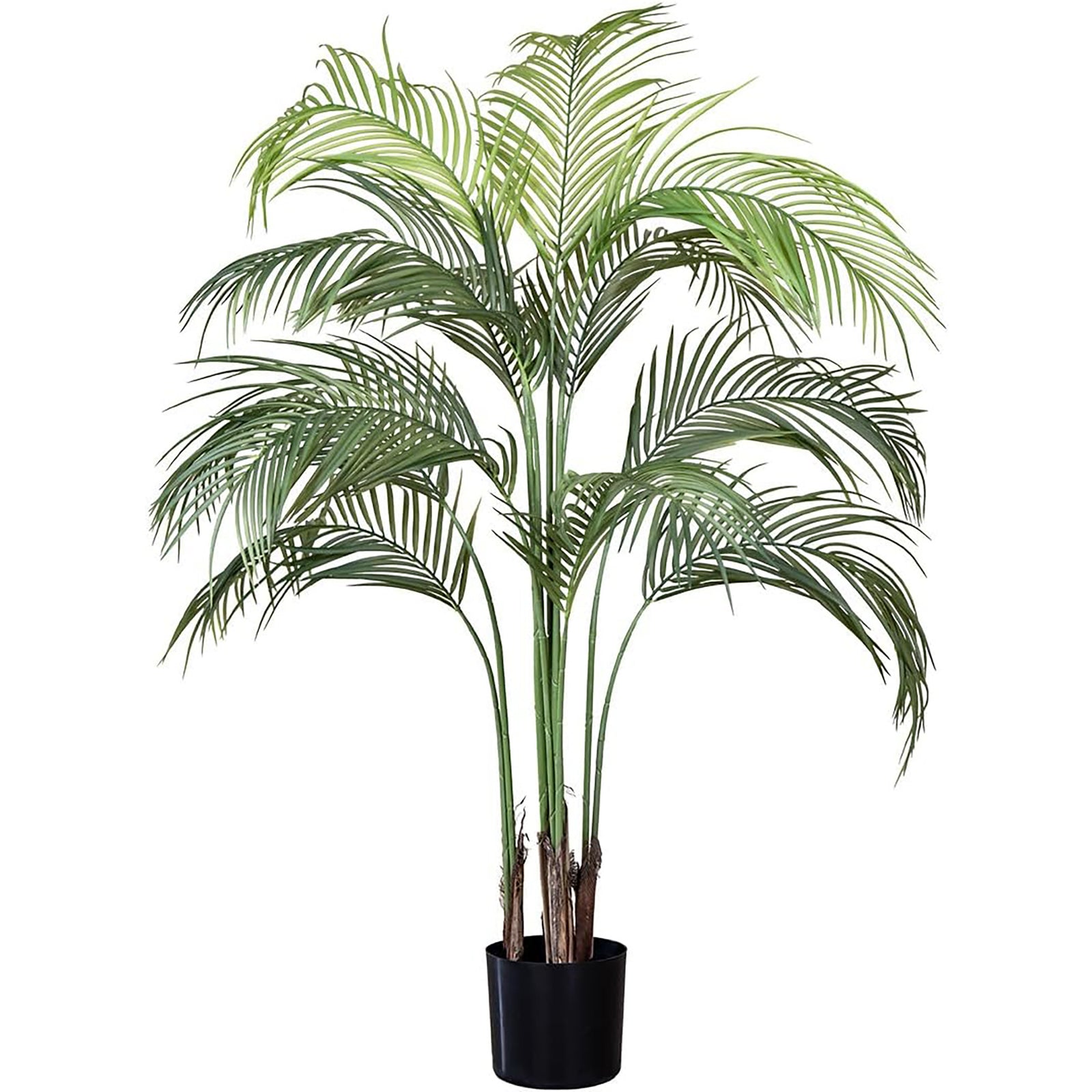 Maia Shop Palm Tree 5 Foot Tall Faux Plant, Fake Silk Tree with Realistic Leaves - VMInnovations