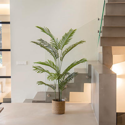 Maia Shop Palm Tree 5 Foot Tall Faux Plant, Fake Silk Tree (Open Box)