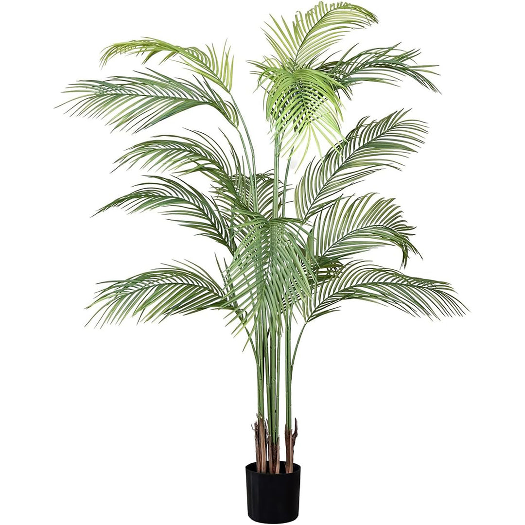 Maia Shop Palm Tree 6' Faux Plant, Fake Silk Tree w/ Realistic Leaves (Open Box) - VMInnovations