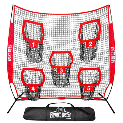 Hit Run Steal Football Throwing Net w/Pockets for Quarterback Training(Open Box) - VMInnovations