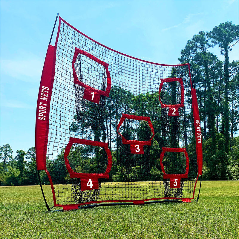 Hit Run Steal Football Throwing Net w/Pockets for Quarterback Training(Open Box)